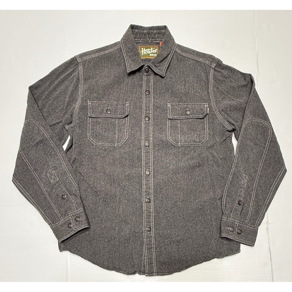 Howler Bros Mens Small Gray Gaucho Work Shirt Long Sleeve Cotton Button Down‎ S